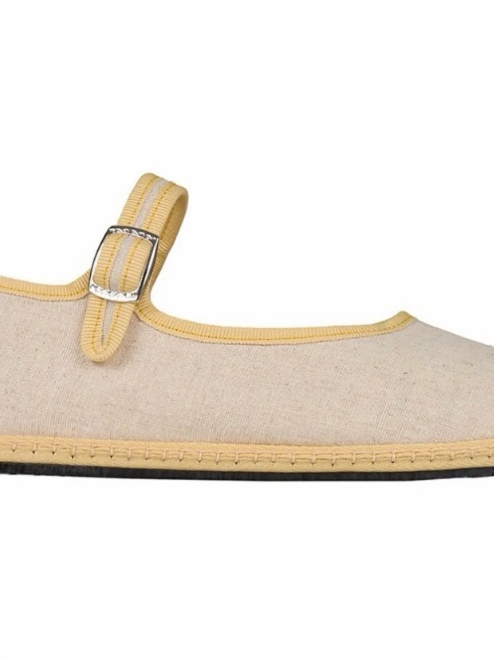 Vibi Venezia Mary Jane Linen Espadrilles in Beige